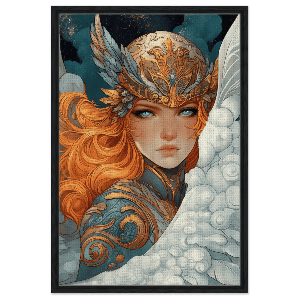 Art Nouveau Valkyries Flight Art Nouveau Close - Shop Ai Art WebShop - Digital Art online Store
