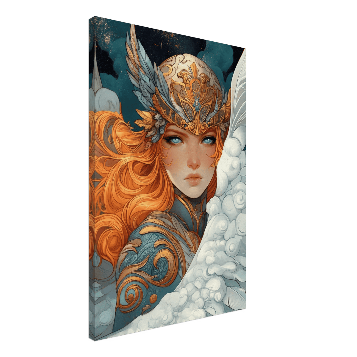 Art Nouveau Valkyries Flight Art Nouveau Close - Shop Ai Art WebShop - Digital Art online Store