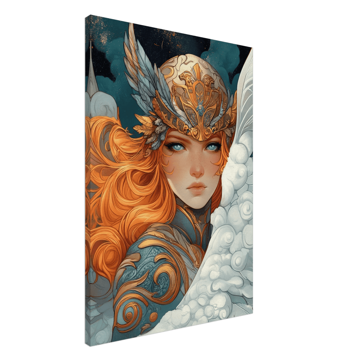 Art Nouveau Valkyries Flight Art Nouveau Close - Shop Ai Art WebShop - Digital Art online Store