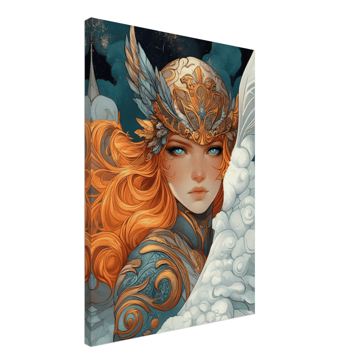 Art Nouveau Valkyries Flight Art Nouveau Close - Shop Ai Art WebShop - Digital Art online Store