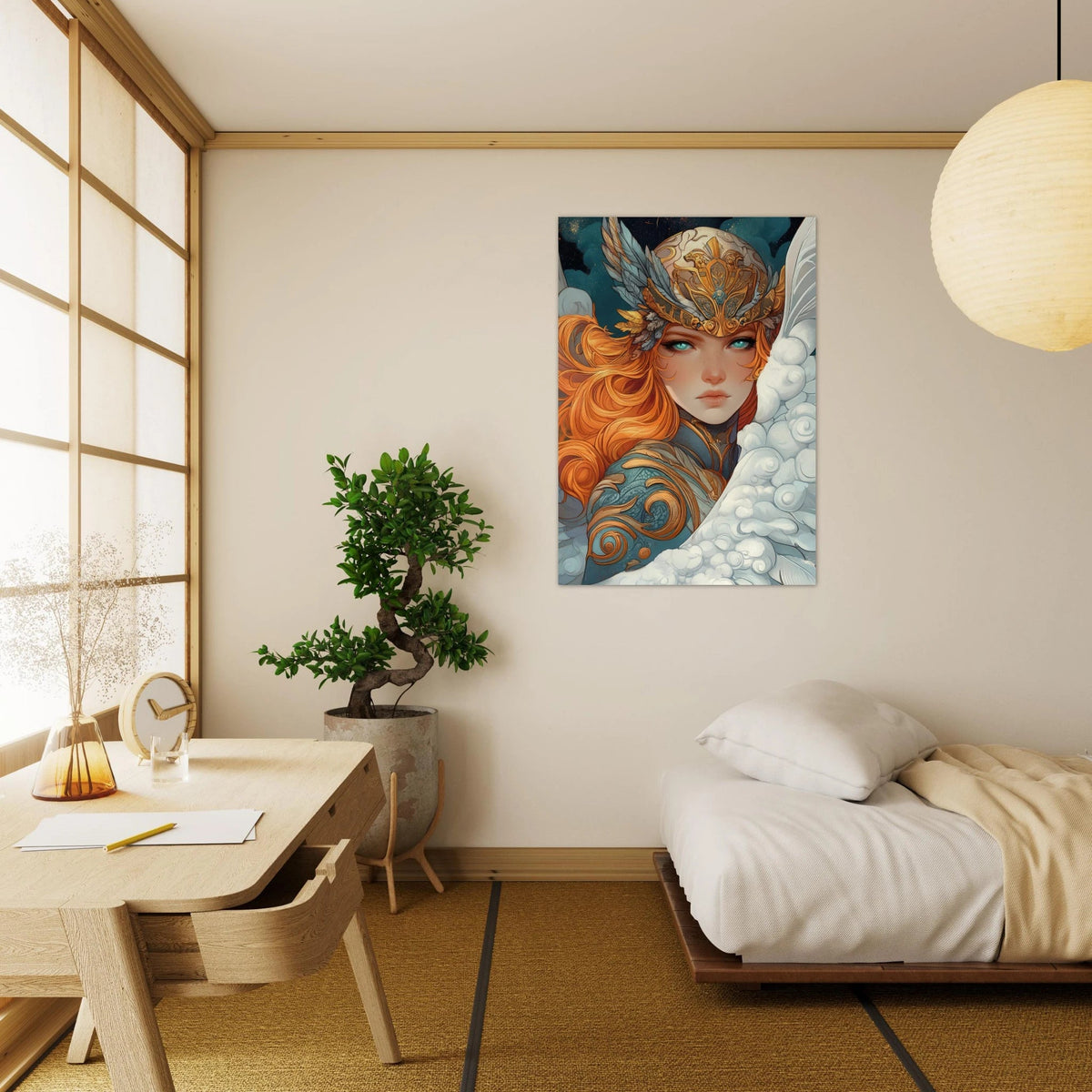 Art Nouveau Valkyries Flight Art Nouveau Close - Shop Ai Art WebShop - Digital Art online Store