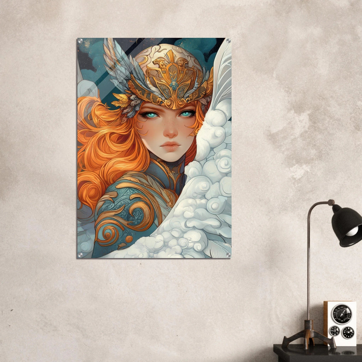 Art Nouveau Valkyries Flight Art Nouveau Close - Shop Ai Art WebShop - Digital Art online Store