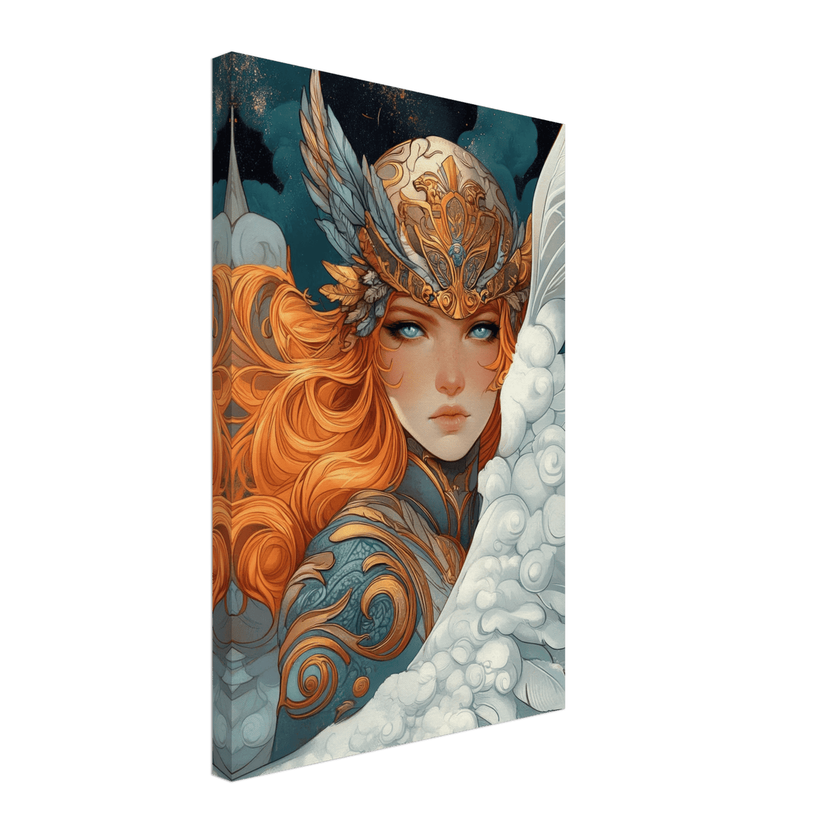 Art Nouveau Valkyries Flight Art Nouveau Close - Shop Ai Art WebShop - Digital Art online Store