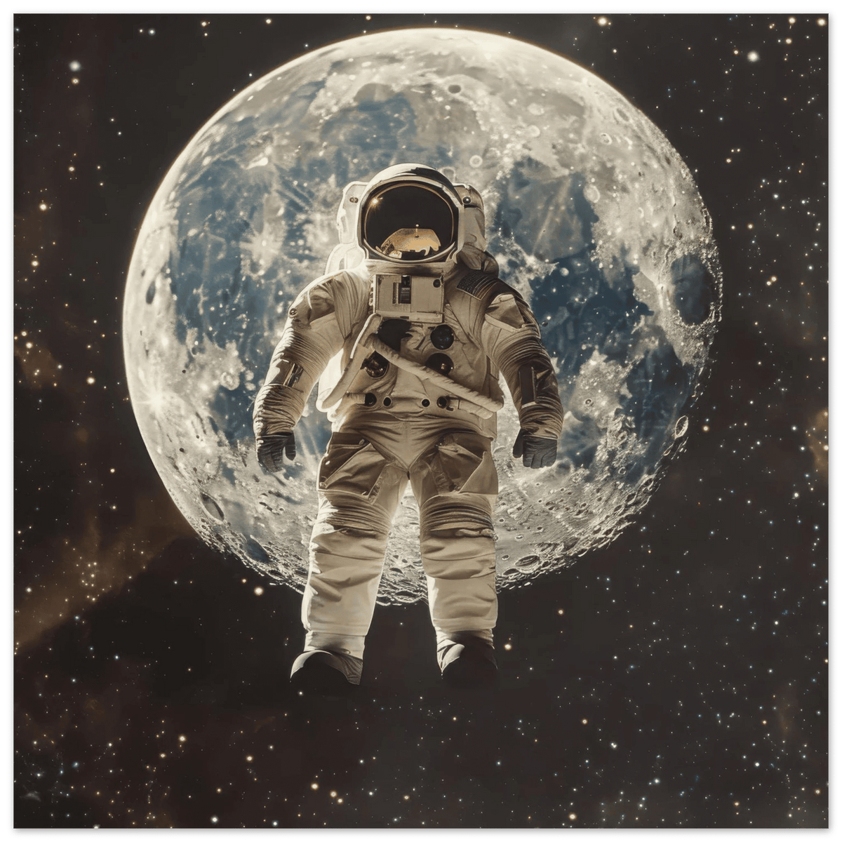 Astronaut lost in Space Moon Gravity - Shop Ai Art WebShop - Digital Art online Store