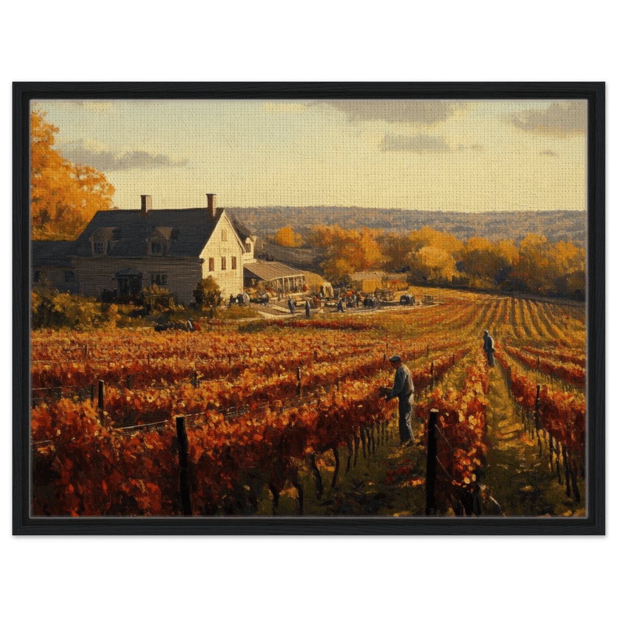 Autumn Vineyard Harvest A picturesque vineyards 3 - Shop Ai Art WebShop - Digital Art online Store