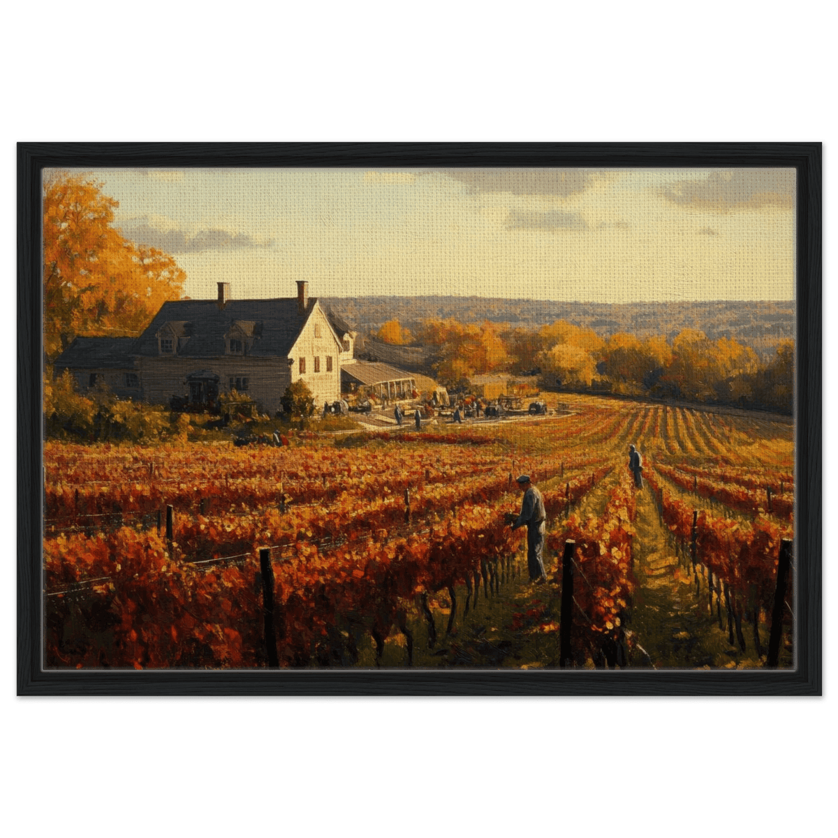 Autumn Vineyard Harvest A picturesque vineyards 3 - Shop Ai Art WebShop - Digital Art online Store