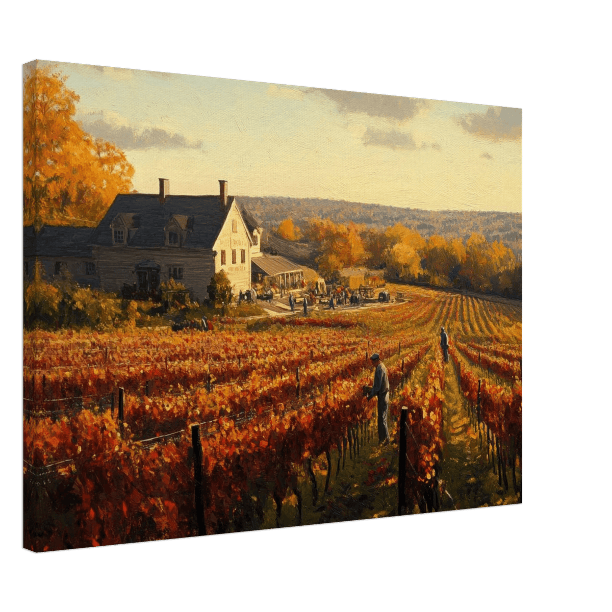 Autumn Vineyard Harvest A picturesque vineyards 3 - Shop Ai Art WebShop - Digital Art online Store