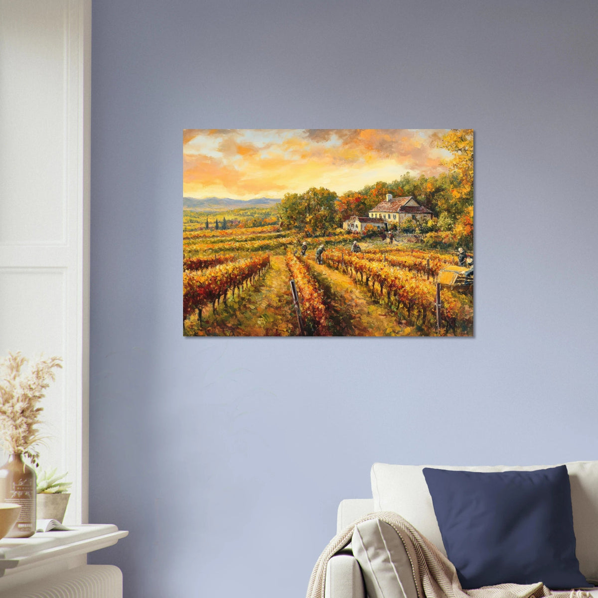 Autumn Vineyard Harvest A picturesque vineyards - Shop Ai Art WebShop - Digital Art online Store
