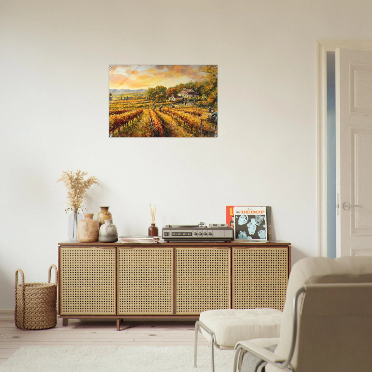 Autumn Vineyard Harvest A picturesque vineyards - Shop Ai Art WebShop - Digital Art online Store