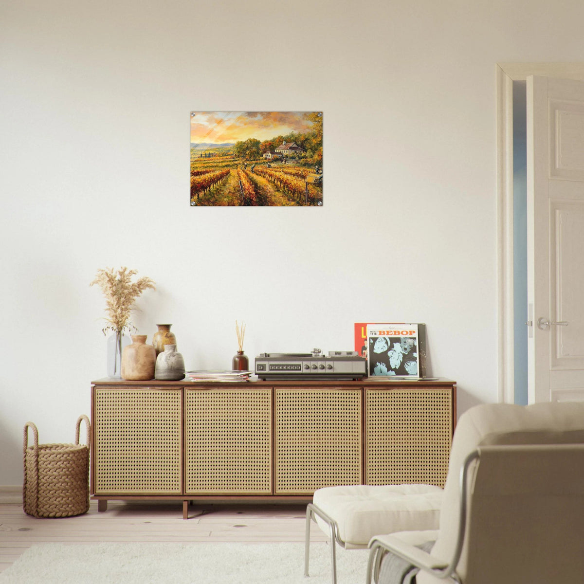 Autumn Vineyard Harvest A picturesque vineyards - Shop Ai Art WebShop - Digital Art online Store