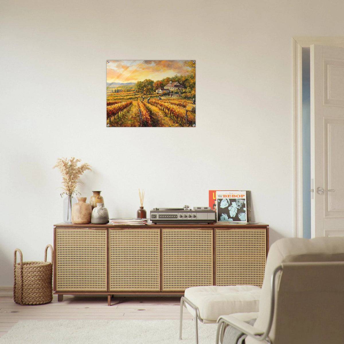 Autumn Vineyard Harvest A picturesque vineyards - Shop Ai Art WebShop - Digital Art online Store