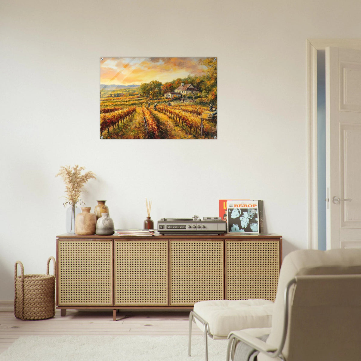 Autumn Vineyard Harvest A picturesque vineyards - Shop Ai Art WebShop - Digital Art online Store