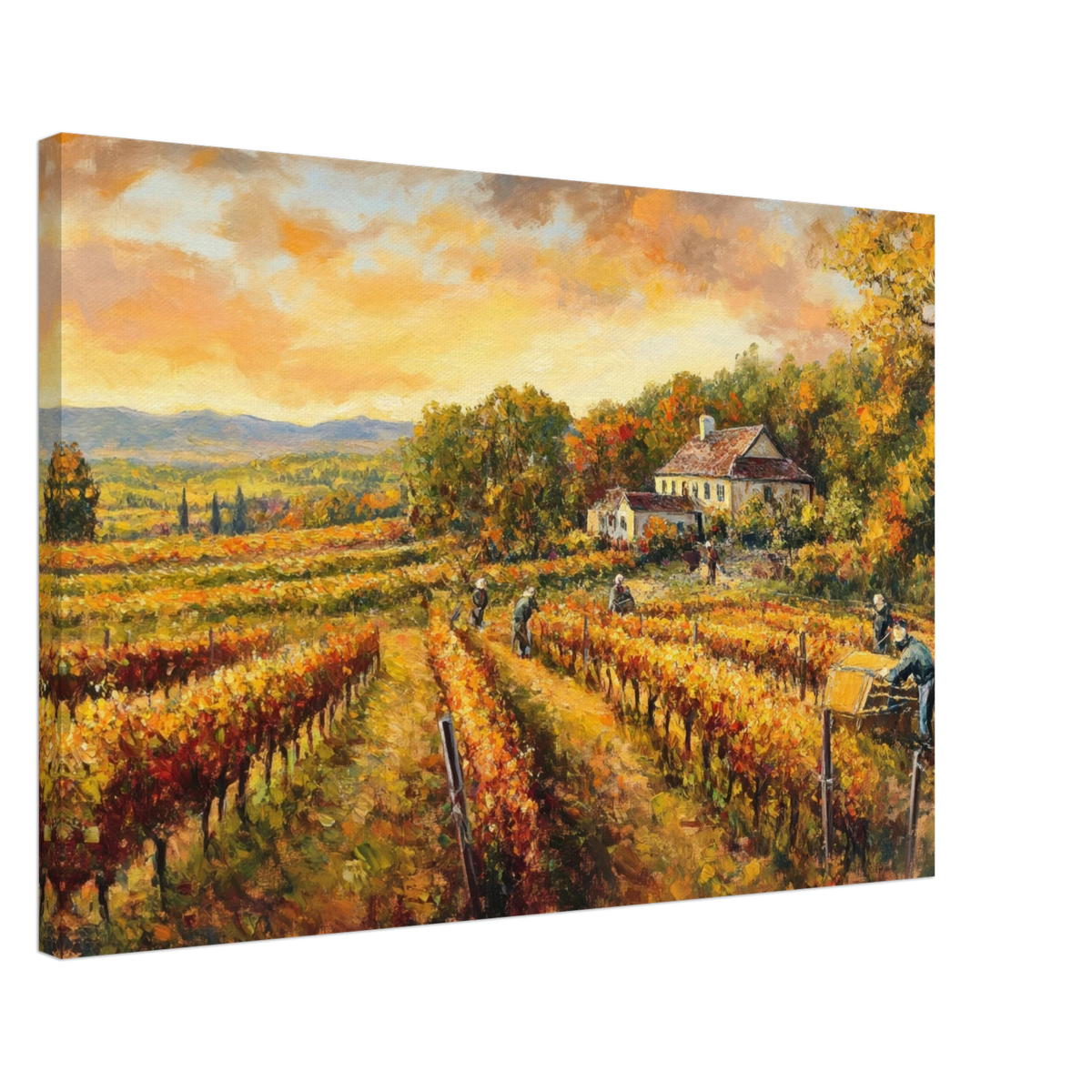 Autumn Vineyard Harvest A picturesque vineyards - Shop Ai Art WebShop - Digital Art online Store