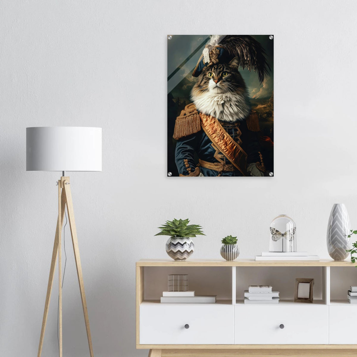 Baroque Military Commander Cat A fierce - looking 4 - Shop Ai Art WebShop - Digital Art online Store