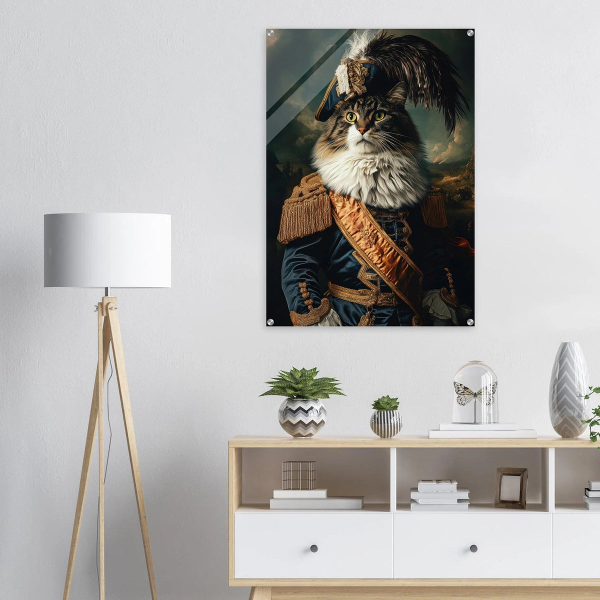 Baroque Military Commander Cat A fierce - looking 4 - Shop Ai Art WebShop - Digital Art online Store
