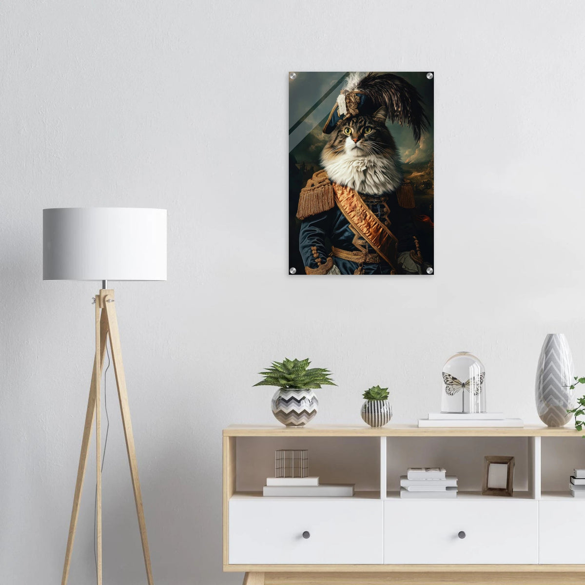 Baroque Military Commander Cat A fierce - looking 4 - Shop Ai Art WebShop - Digital Art online Store
