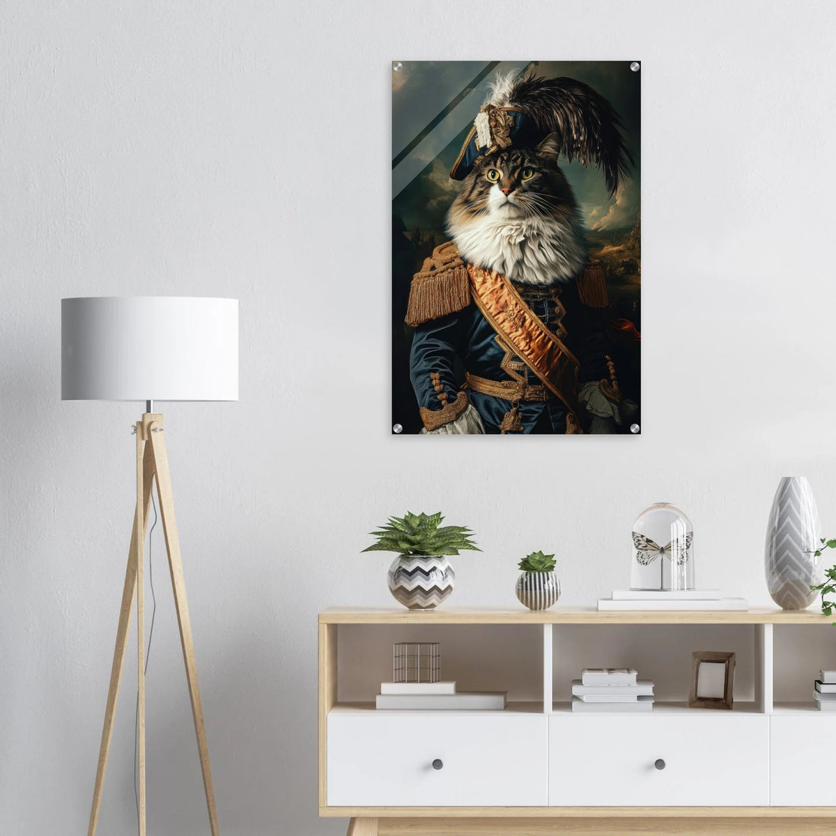 Baroque Military Commander Cat A fierce - looking 4 - Shop Ai Art WebShop - Digital Art online Store