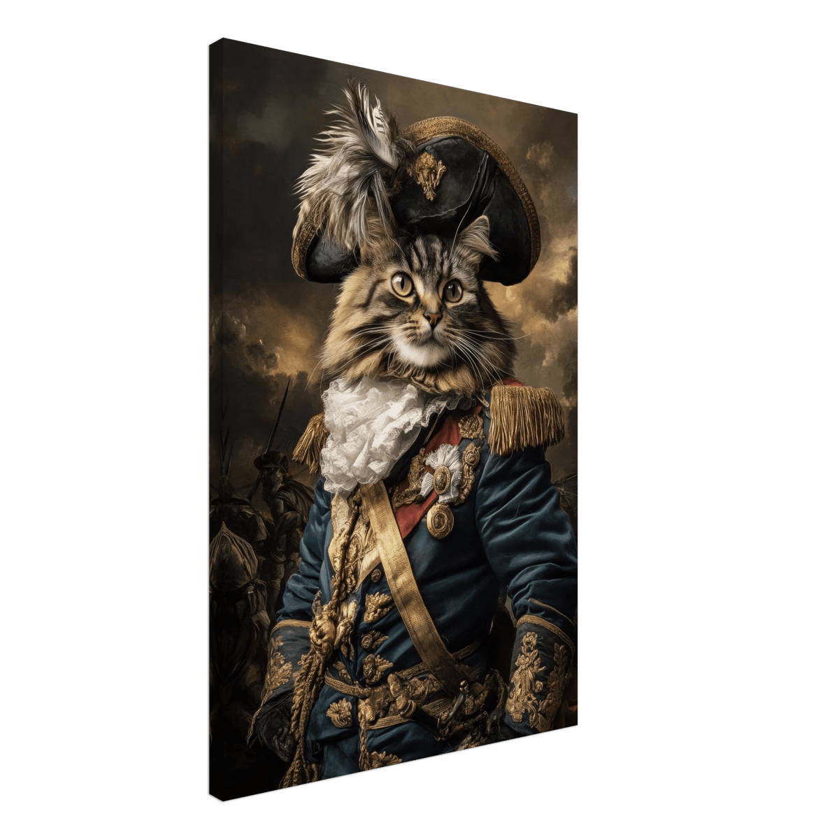 Baroque Military Commander Cat A fierce - looking 7 - Shop Ai Art WebShop - Digital Art online Store