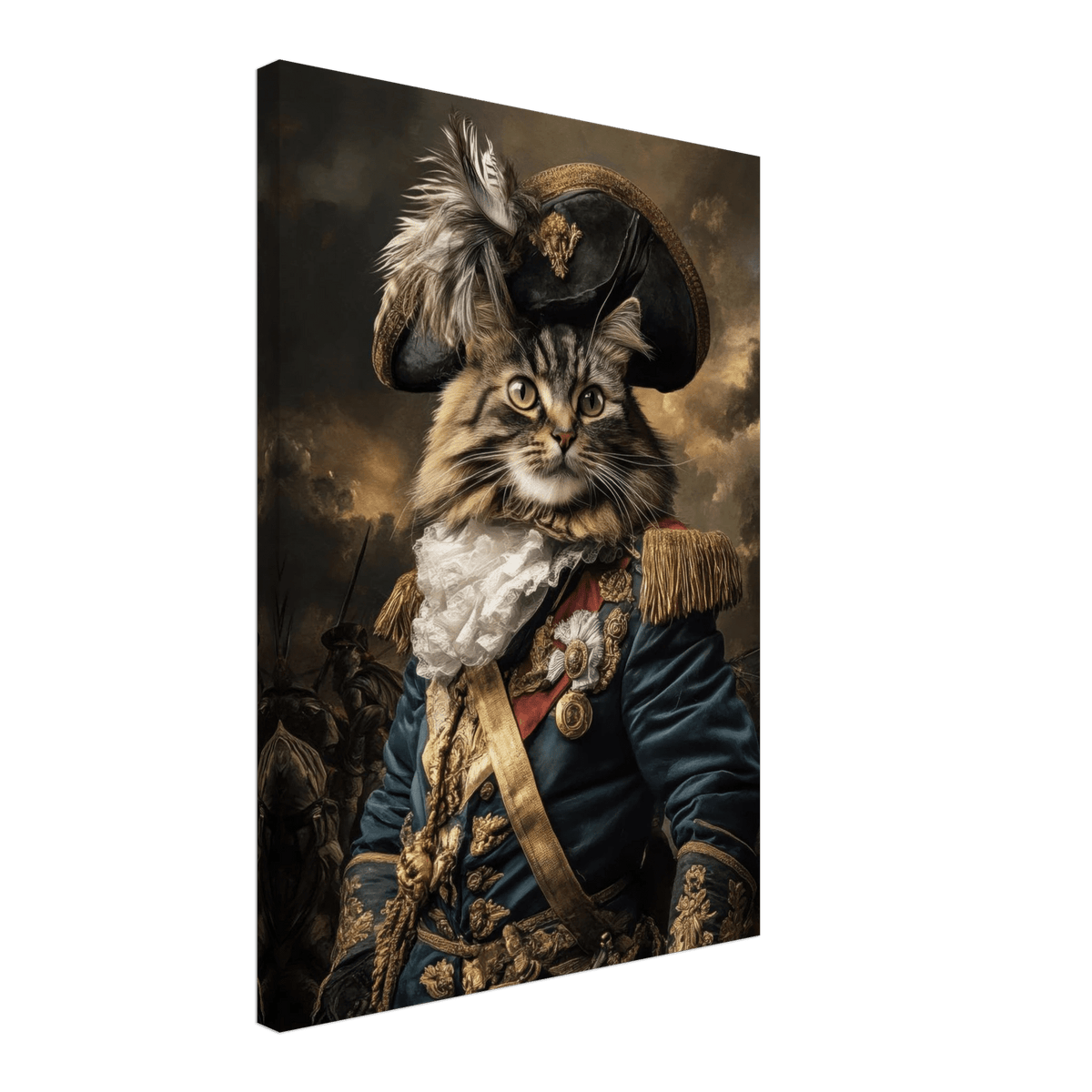 Baroque Military Commander Cat A fierce - looking 7 - Shop Ai Art WebShop - Digital Art online Store