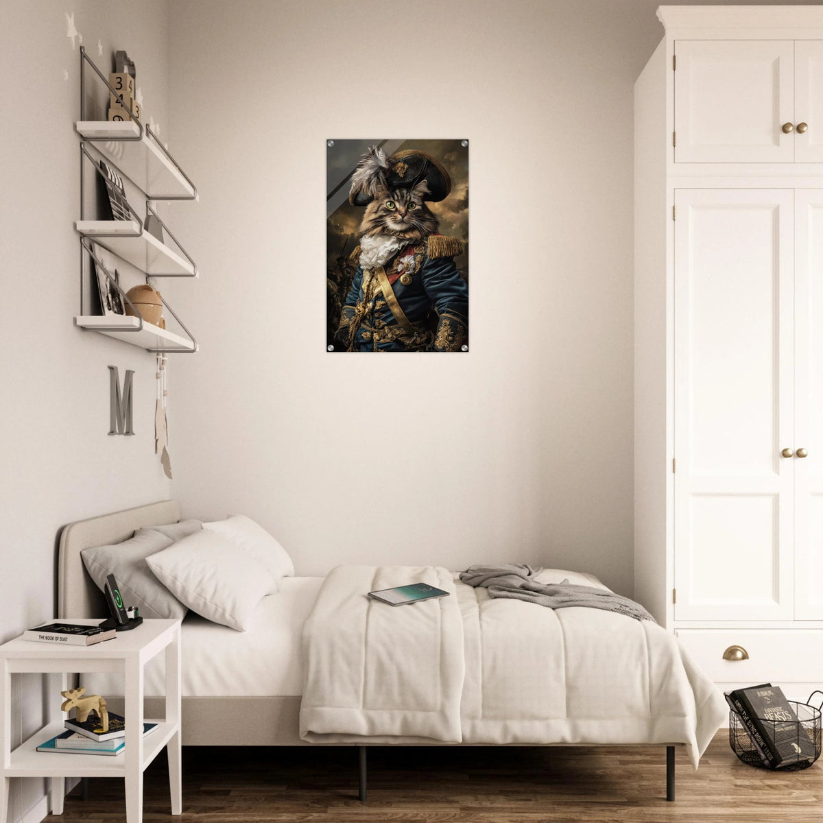 Baroque Military Commander Cat A fierce - looking 7 - Shop Ai Art WebShop - Digital Art online Store