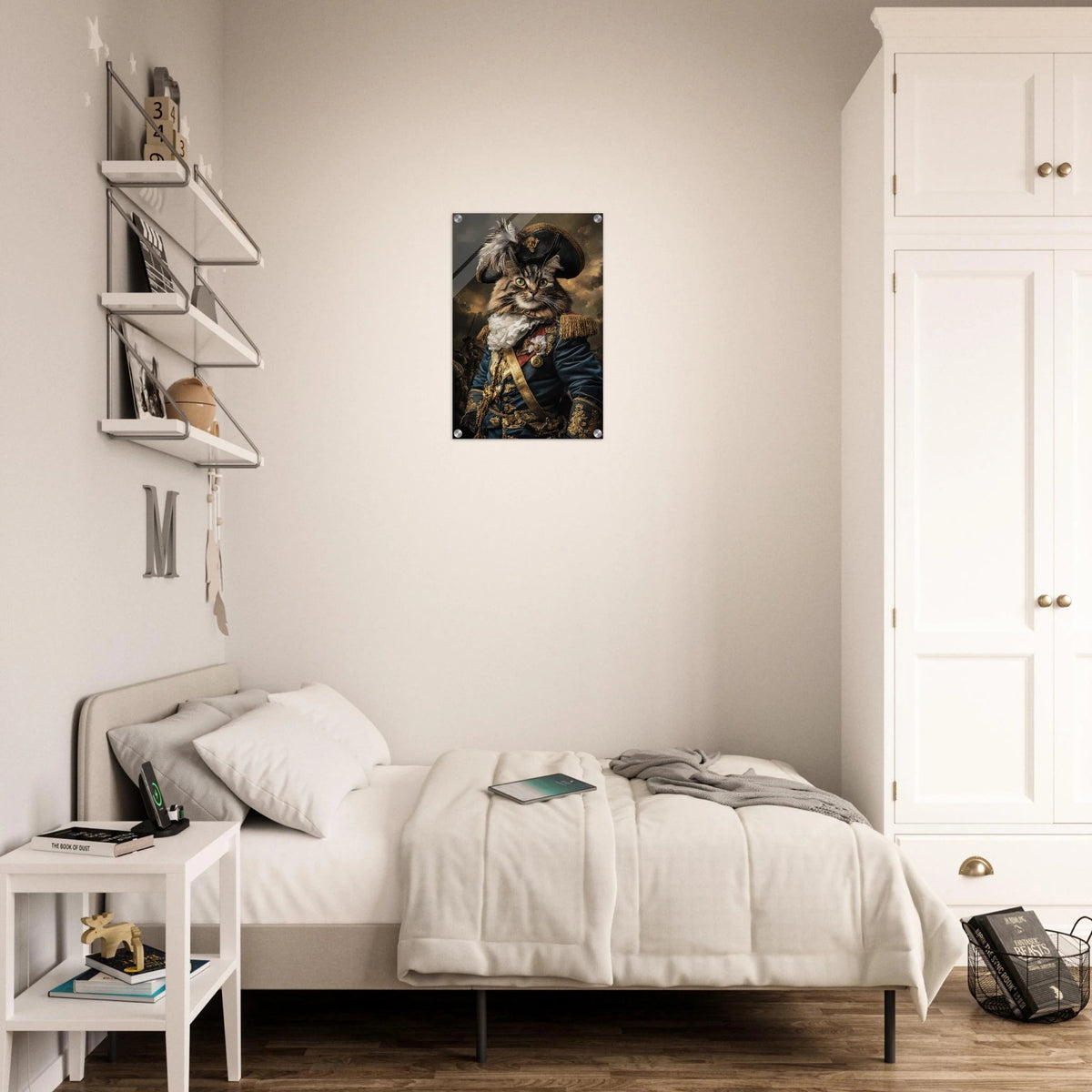 Baroque Military Commander Cat A fierce - looking 7 - Shop Ai Art WebShop - Digital Art online Store
