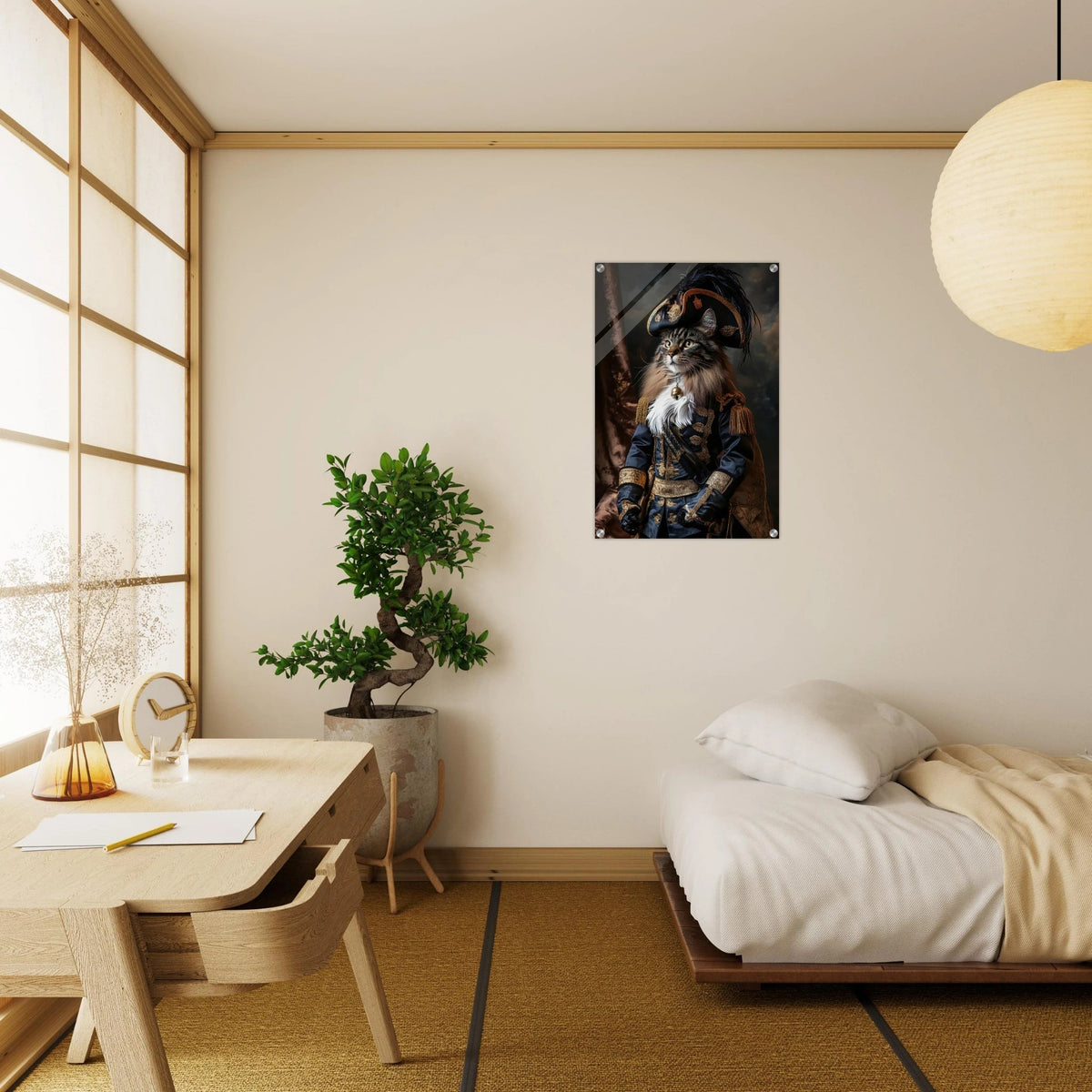 Baroque Military Commander Cat A fierce - looking - Shop Ai Art WebShop - Digital Art online Store