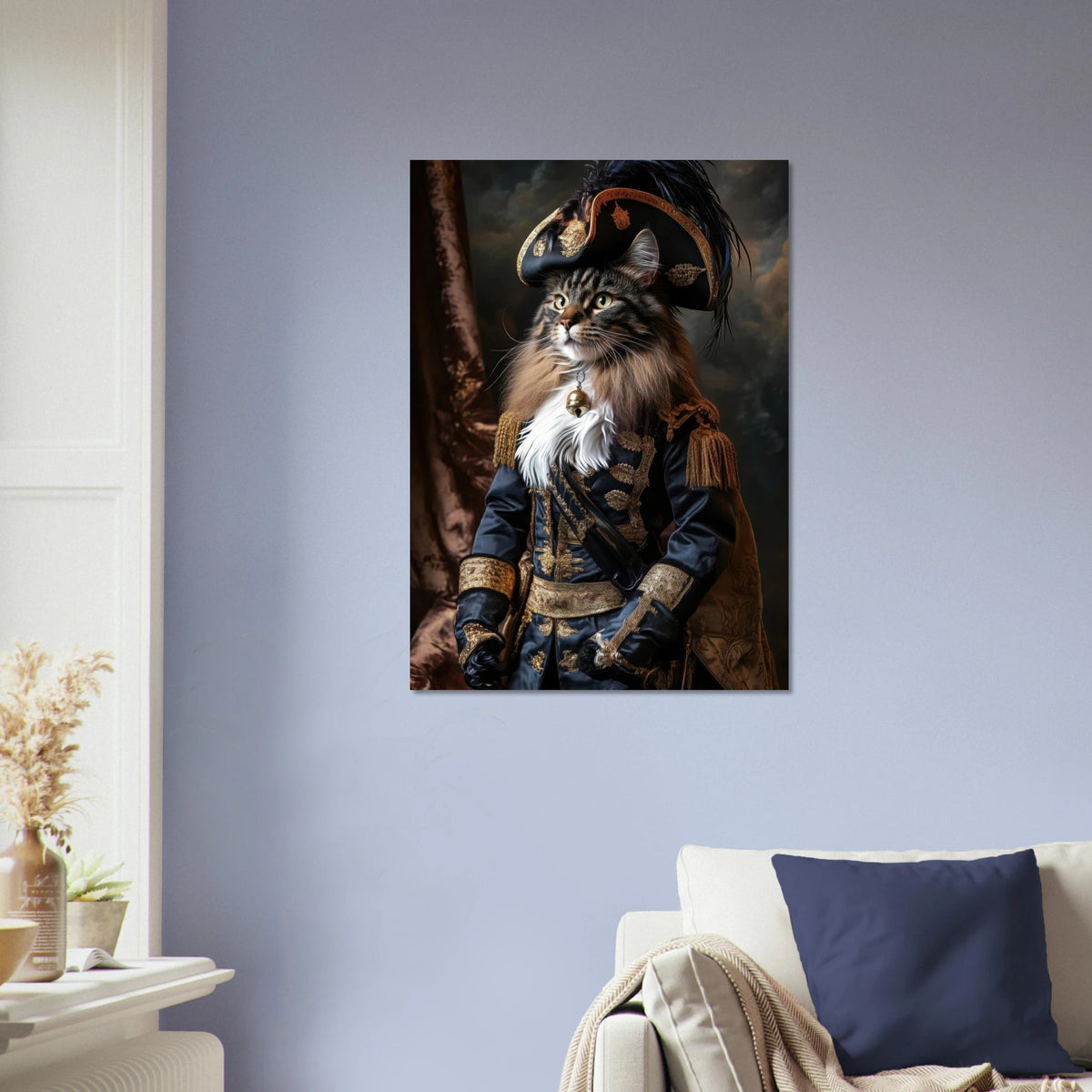 Baroque Military Commander Cat A fierce - looking - Shop Ai Art WebShop - Digital Art online Store