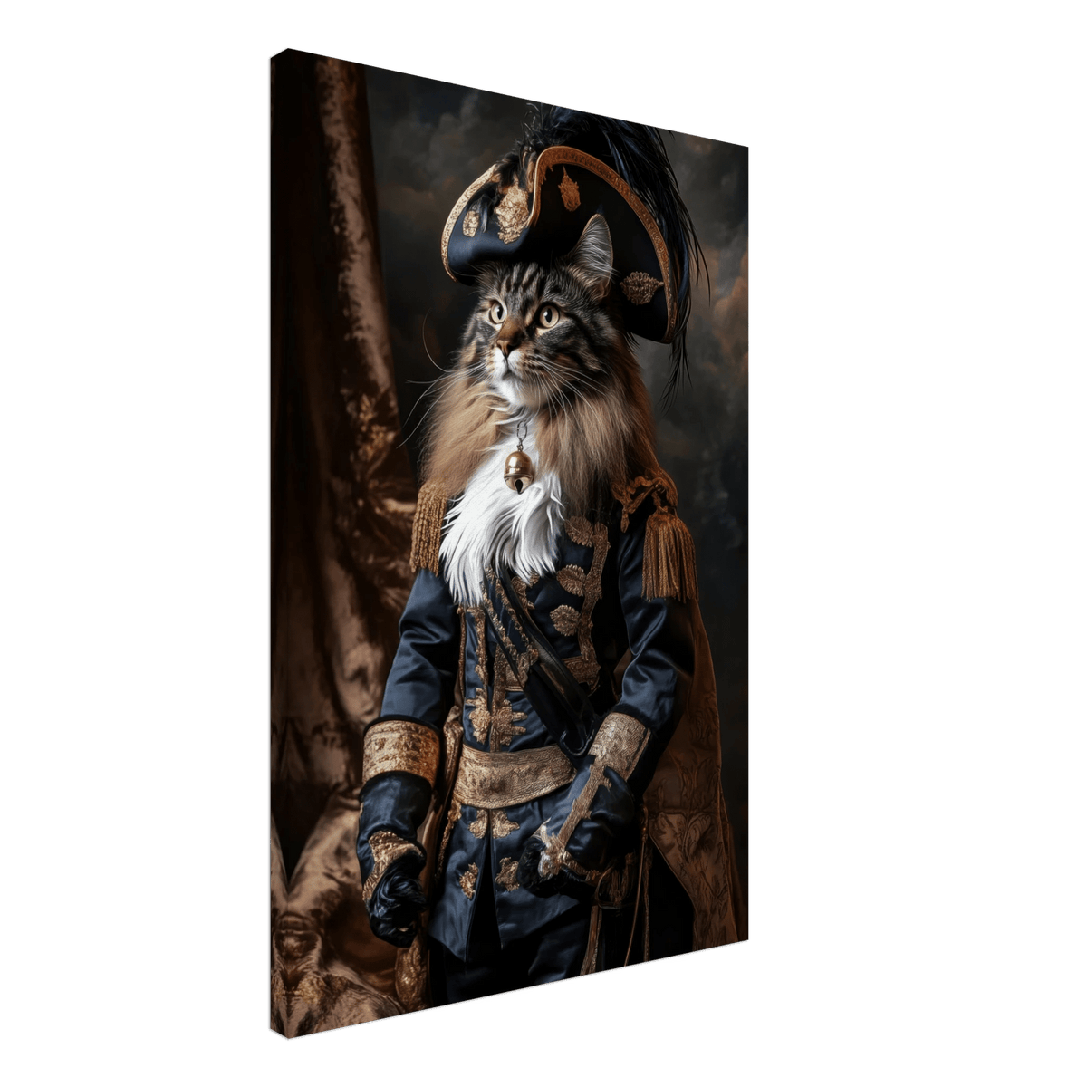 Baroque Military Commander Cat A fierce - looking - Shop Ai Art WebShop - Digital Art online Store