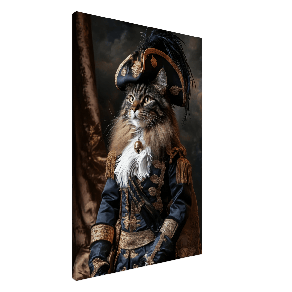 Baroque Military Commander Cat A fierce - looking - Shop Ai Art WebShop - Digital Art online Store