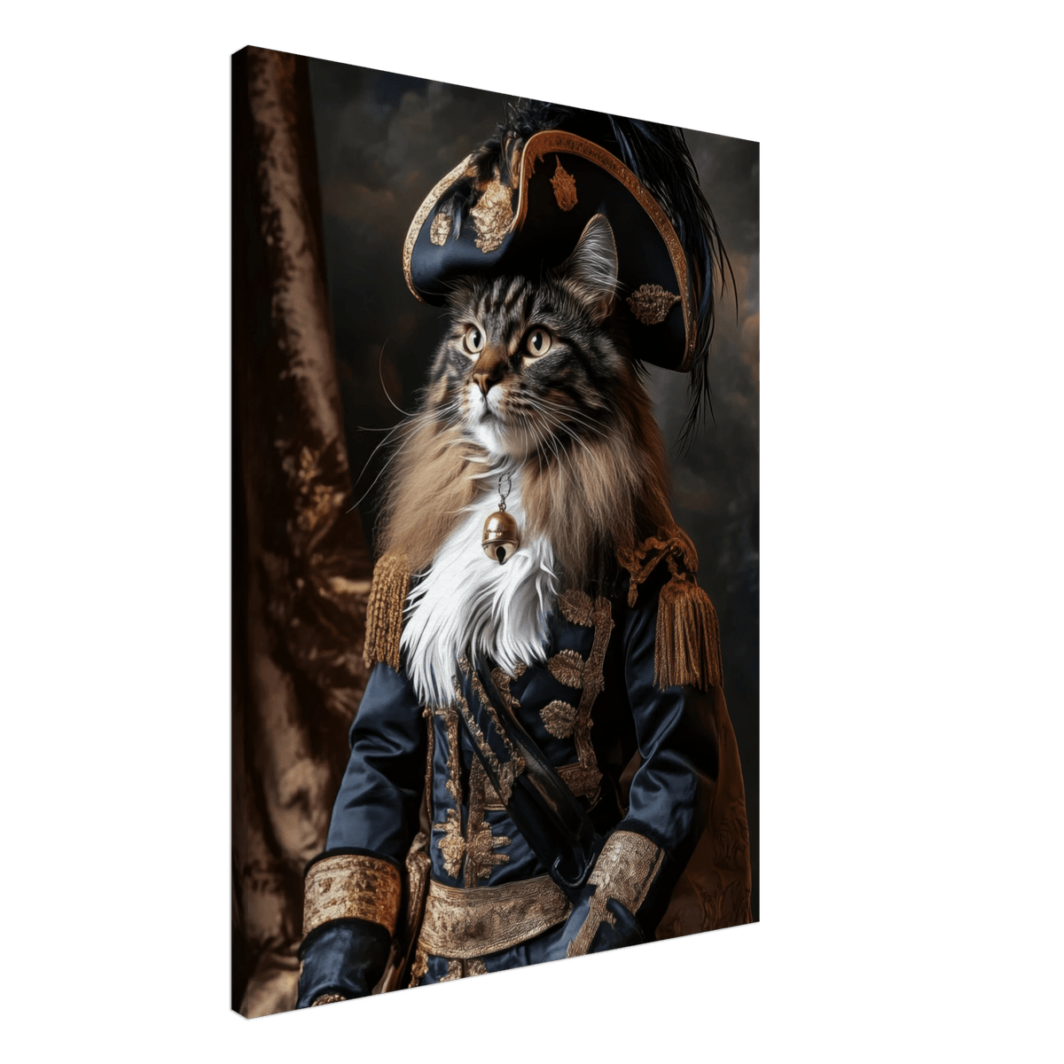 Baroque Military Commander Cat A fierce - looking - Shop Ai Art WebShop - Digital Art online Store