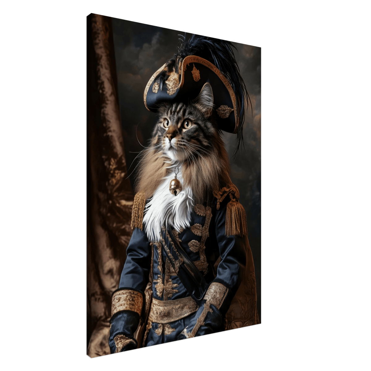 Baroque Military Commander Cat A fierce - looking - Shop Ai Art WebShop - Digital Art online Store