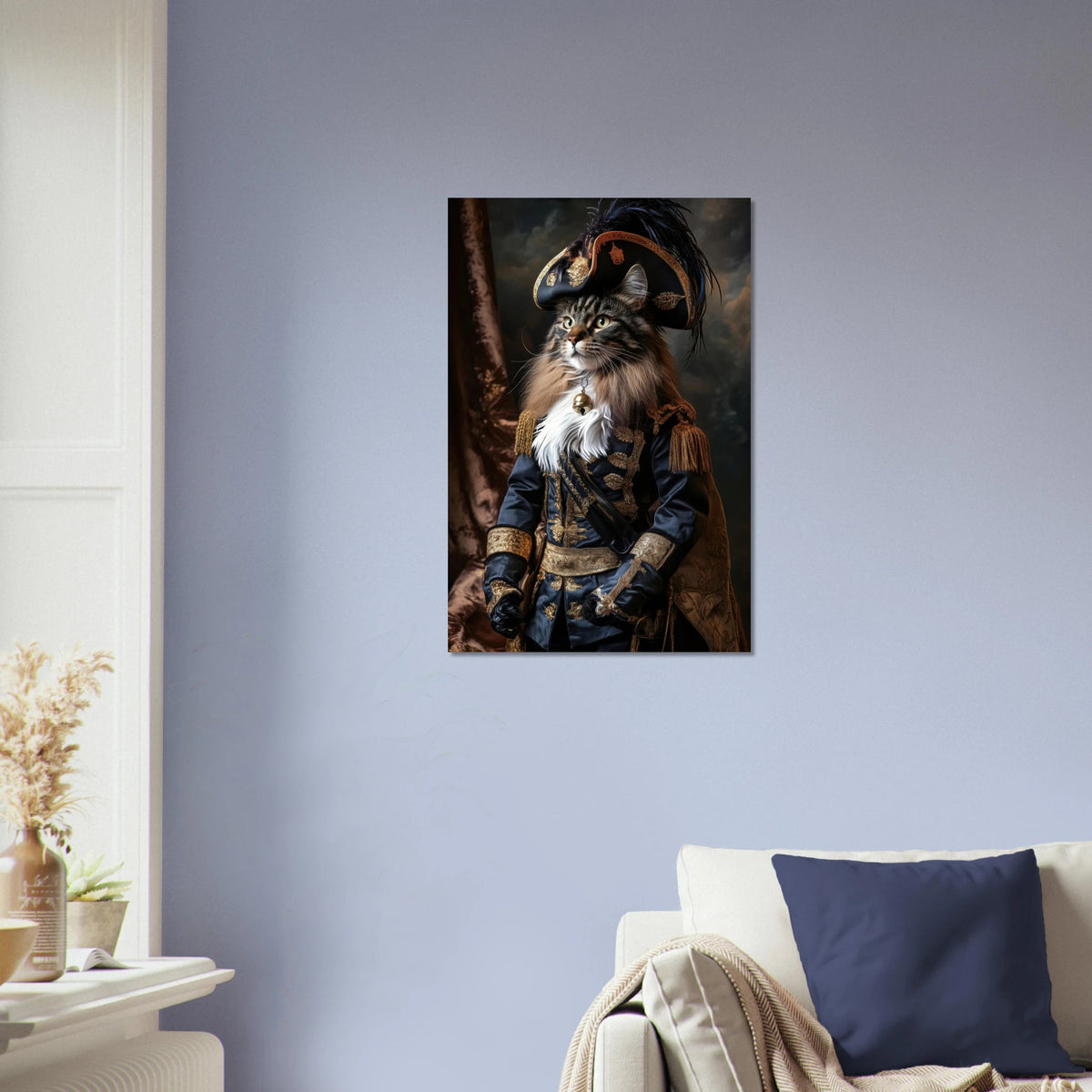 Baroque Military Commander Cat A fierce - looking - Shop Ai Art WebShop - Digital Art online Store