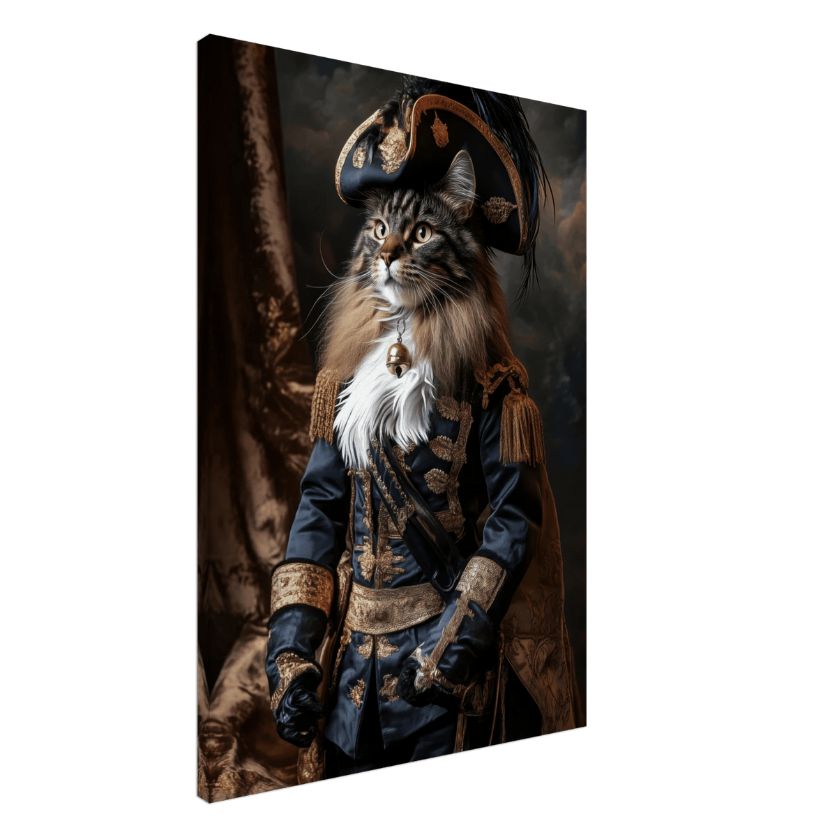 Baroque Military Commander Cat A fierce - looking - Shop Ai Art WebShop - Digital Art online Store