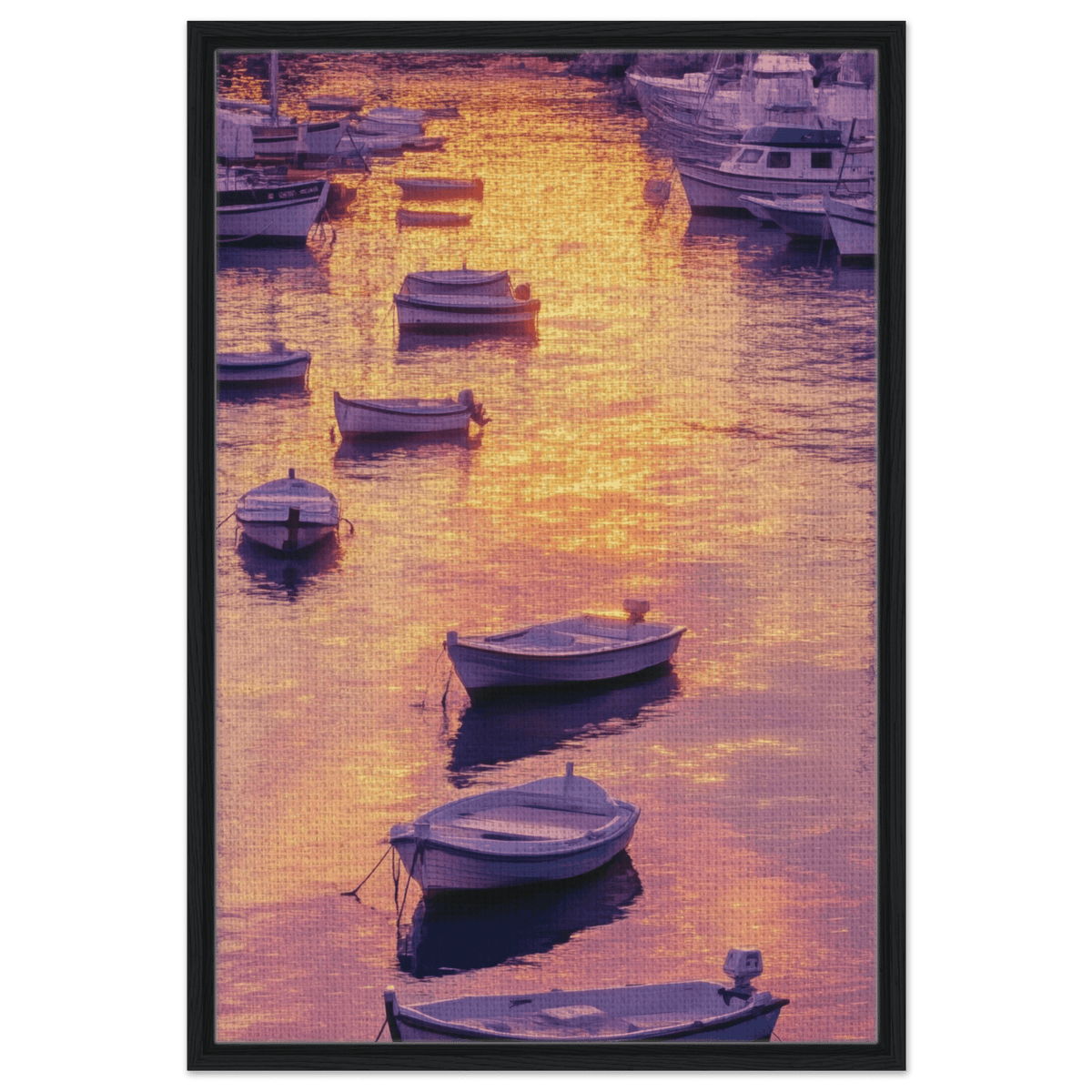 Boats at Dusk A harbor filled with gently rocky 4 - Shop Ai Art WebShop - Digital Art online Store