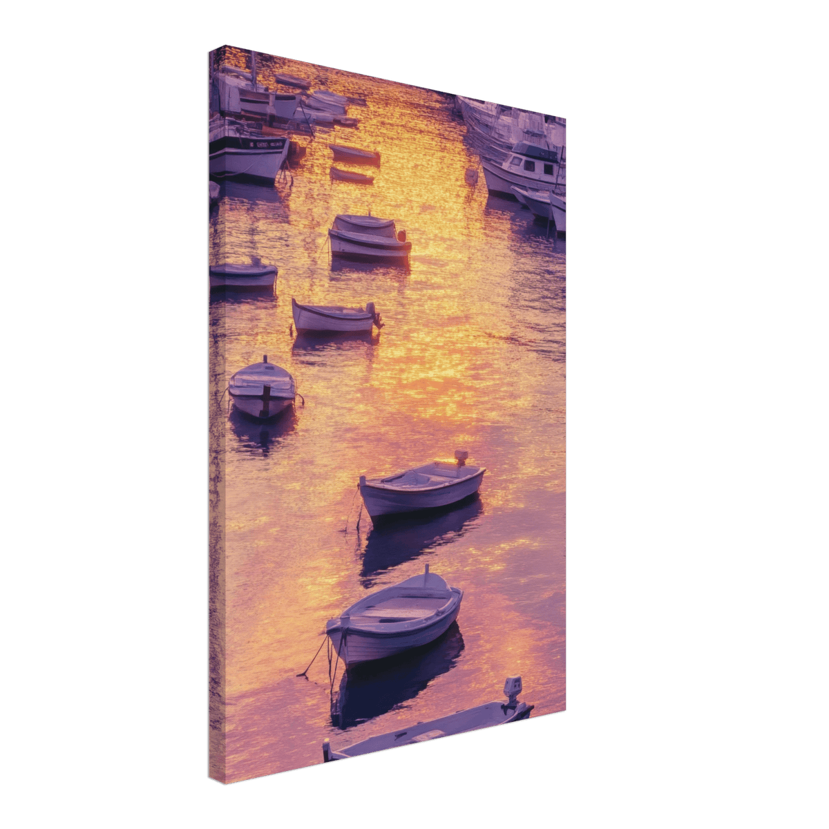Boats at Dusk A harbor filled with gently rocky 4 - Shop Ai Art WebShop - Digital Art online Store