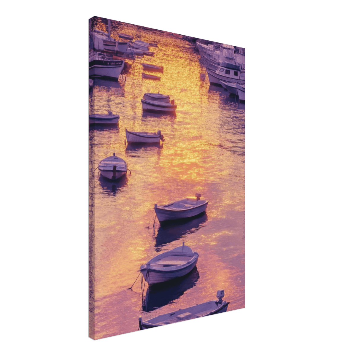 Boats at Dusk A harbor filled with gently rocky 4 - Shop Ai Art WebShop - Digital Art online Store
