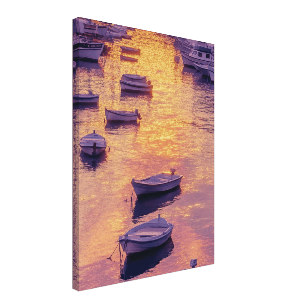 Boats at Dusk A harbor filled with gently rocky 4 - Shop Ai Art WebShop - Digital Art online Store