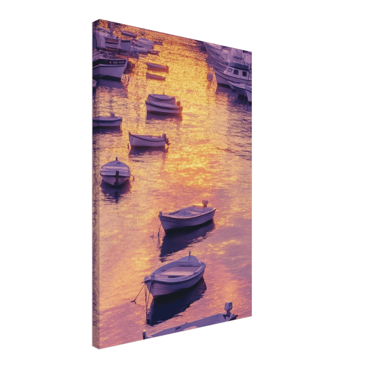 Boats at Dusk A harbor filled with gently rocky 4 - Shop Ai Art WebShop - Digital Art online Store