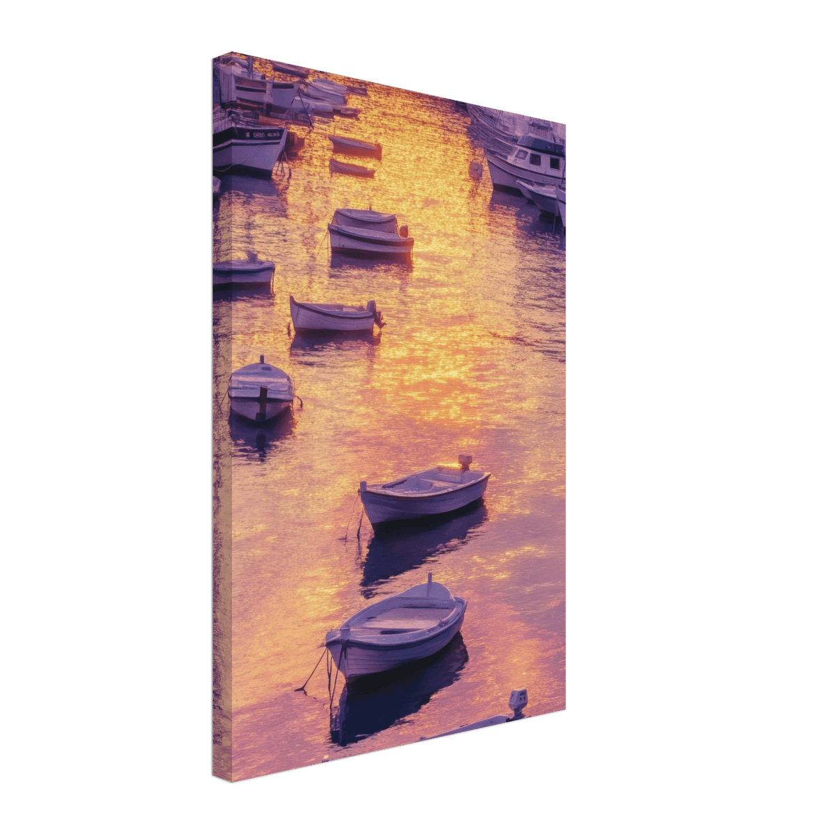 Boats at Dusk A harbor filled with gently rocky 4 - Shop Ai Art WebShop - Digital Art online Store