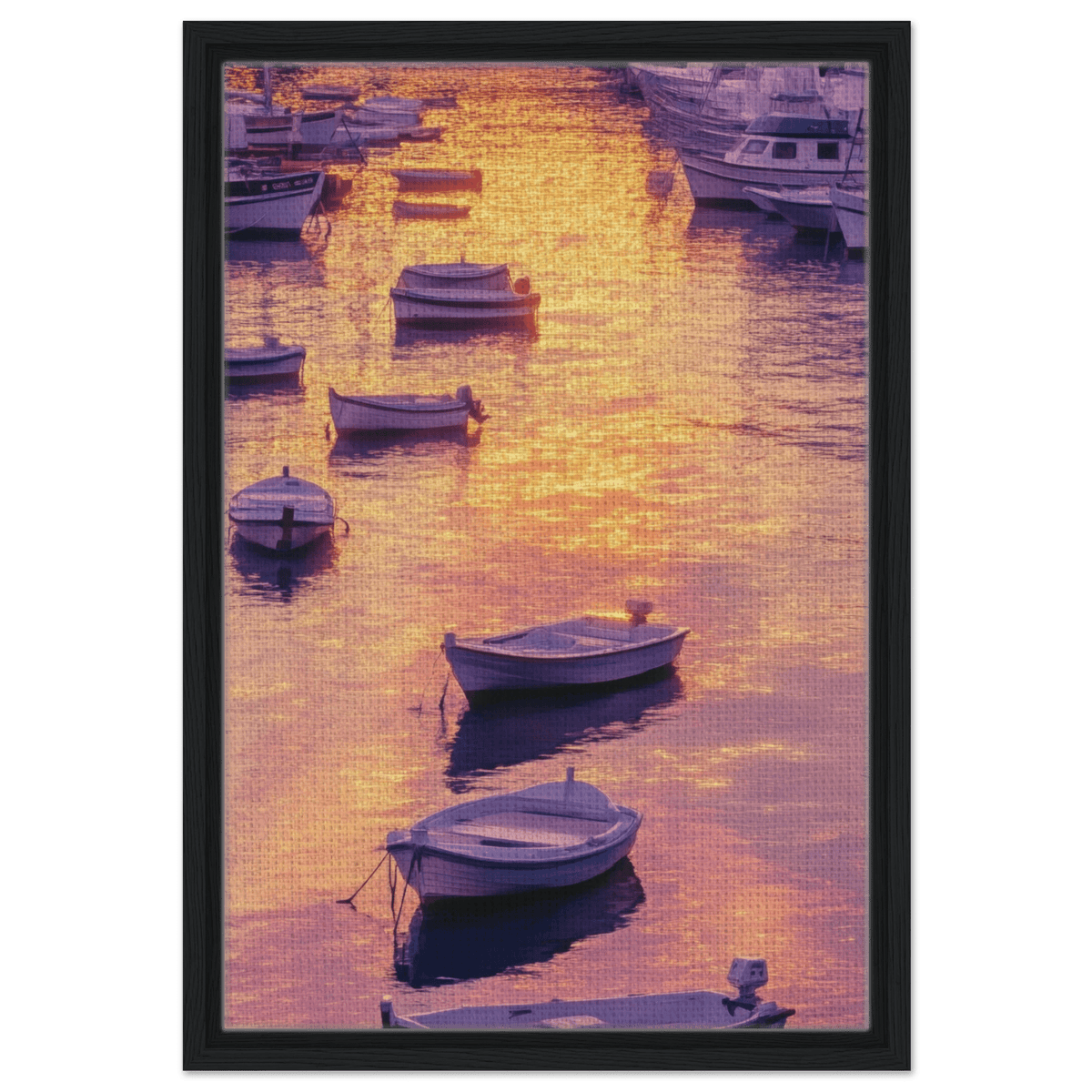 Boats at Dusk A harbor filled with gently rocky 4 - Shop Ai Art WebShop - Digital Art online Store