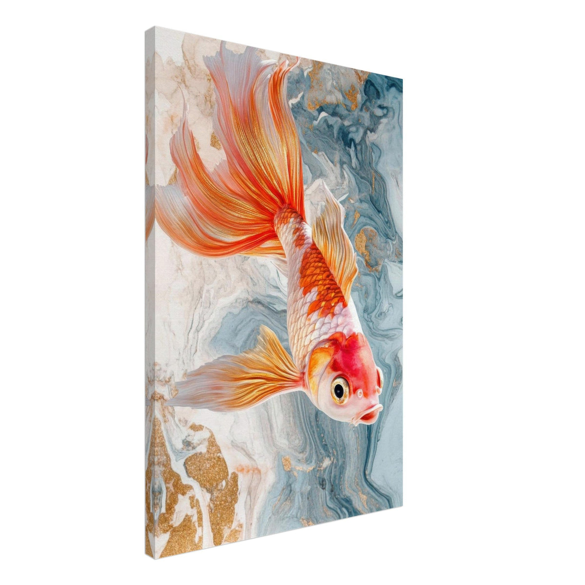 Bright tropical fish with gold - Shop Ai Art WebShop - Digital Art online Store
