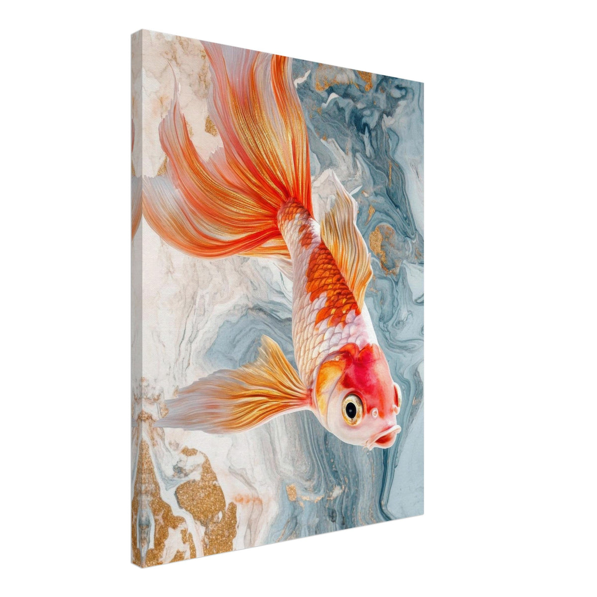 Bright tropical fish with gold - Shop Ai Art WebShop - Digital Art online Store