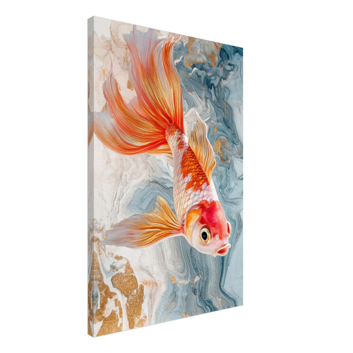 Bright tropical fish with gold - Shop Ai Art WebShop - Digital Art online Store