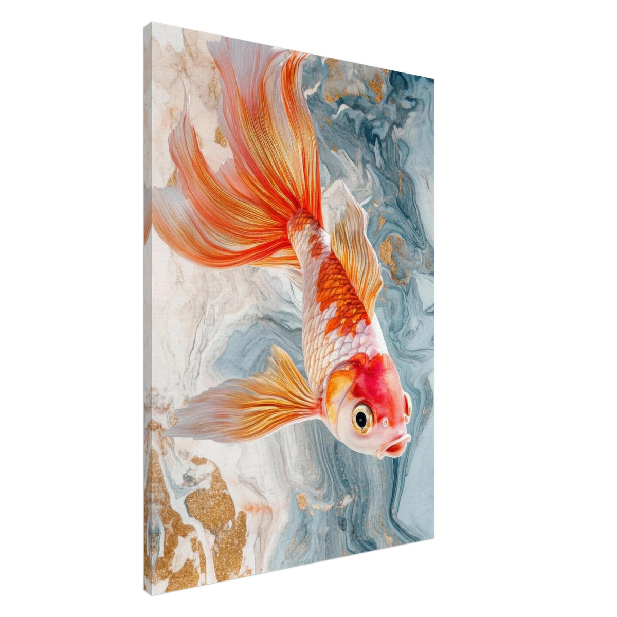 Bright tropical fish with gold - Shop Ai Art WebShop - Digital Art online Store