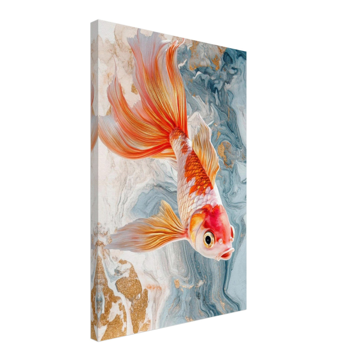 Bright tropical fish with gold - Shop Ai Art WebShop - Digital Art online Store