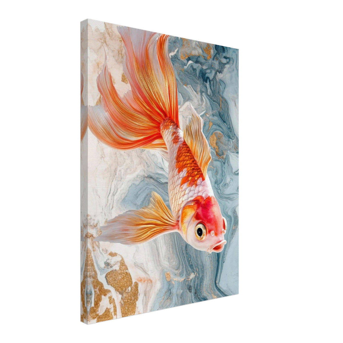 Bright tropical fish with gold - Shop Ai Art WebShop - Digital Art online Store