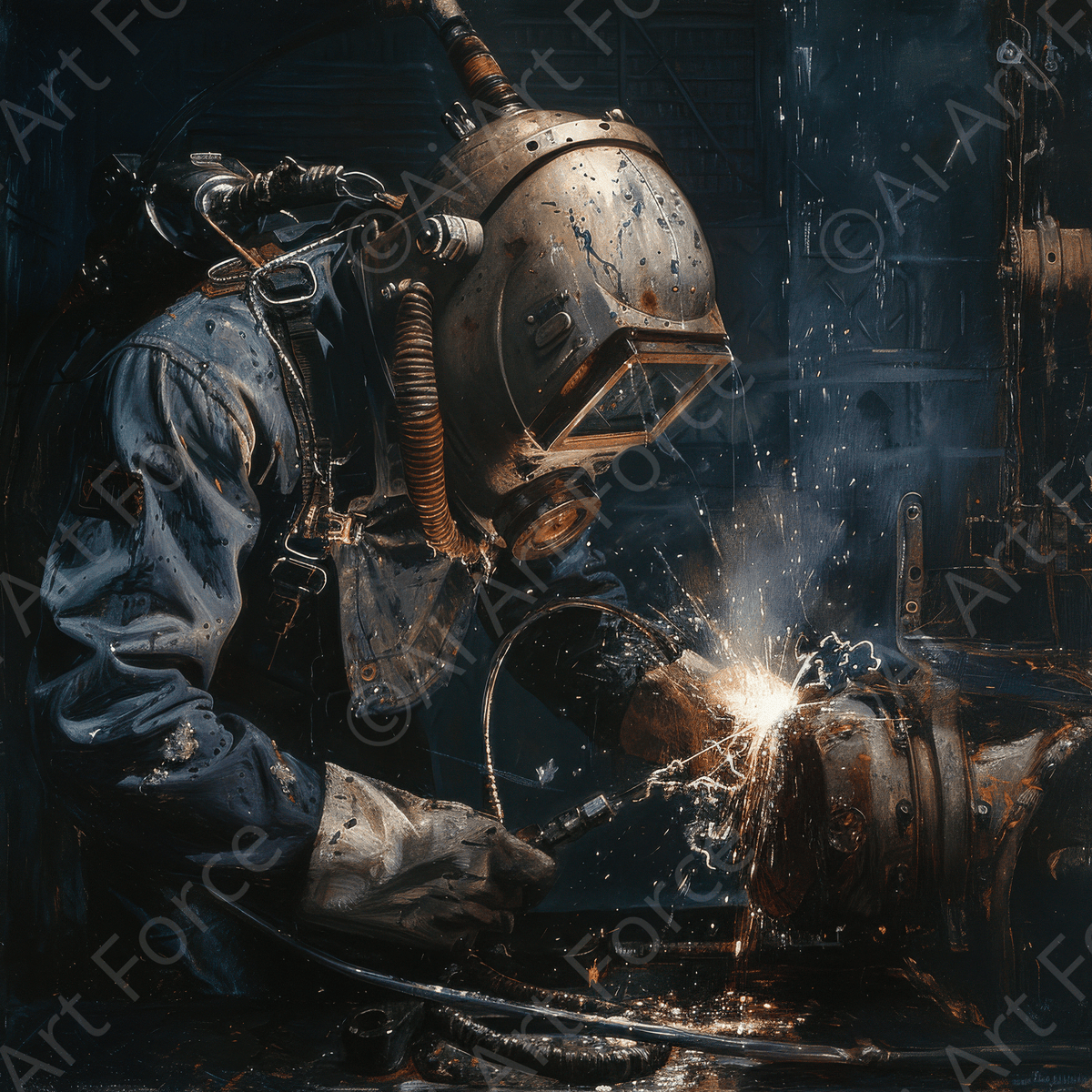 Business Work Mood Maker 1 welder - Shop Ai Art WebShop - Digital Art online Store