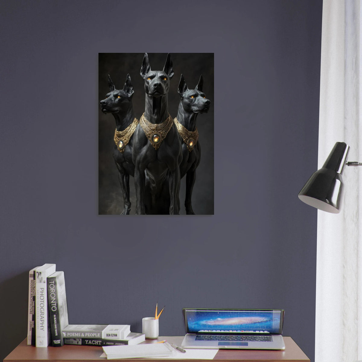 Cerberus the three Fantasy Dog Art - Shop Ai Art WebShop - Digital Art online Store