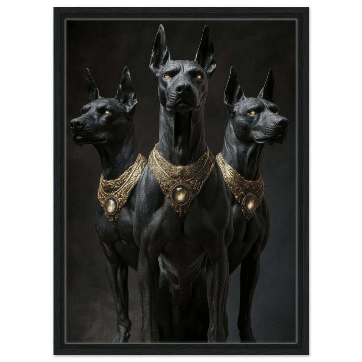 Cerberus the three Fantasy Dog Art - Shop Ai Art WebShop - Digital Art online Store