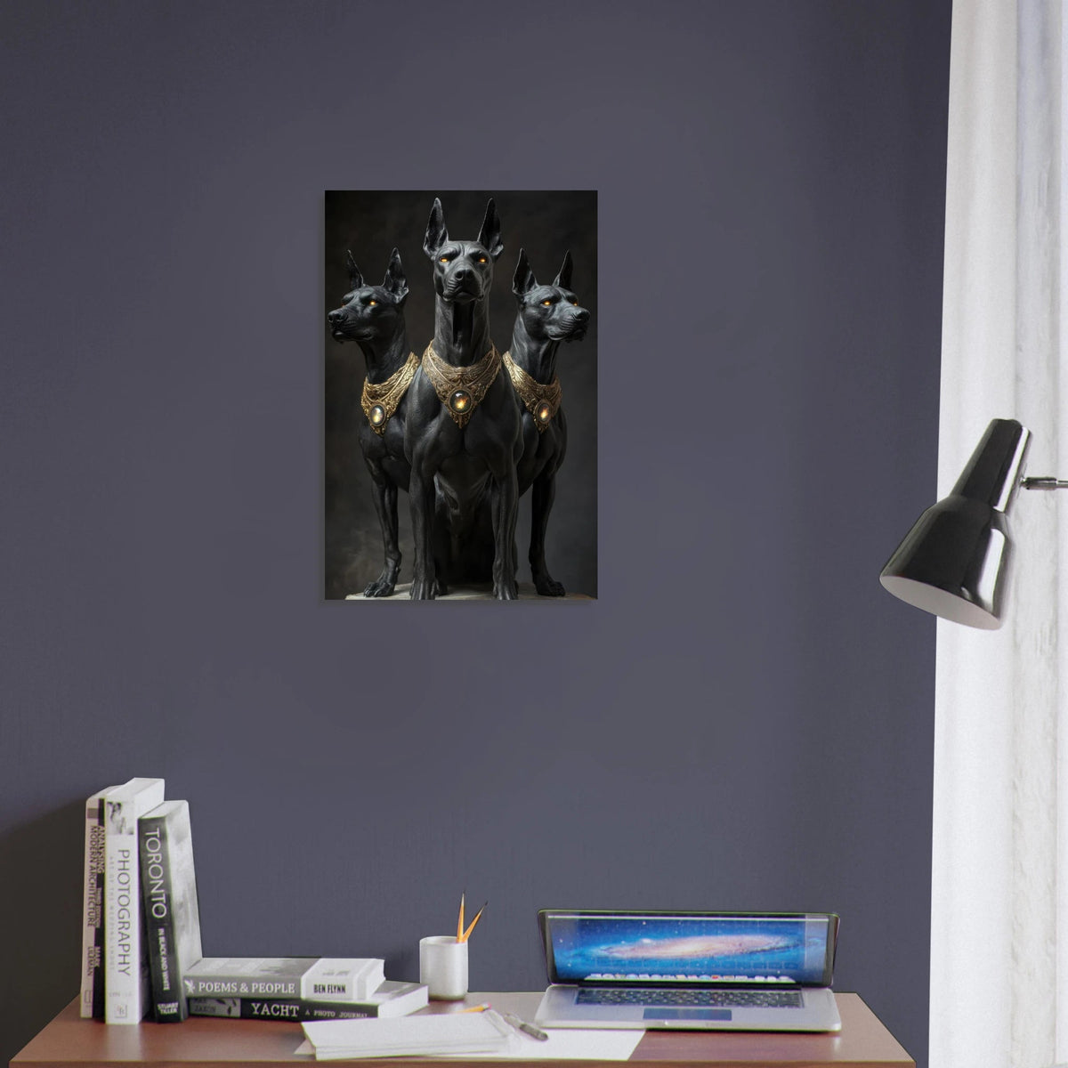Cerberus the three Fantasy Dog Art - Shop Ai Art WebShop - Digital Art online Store